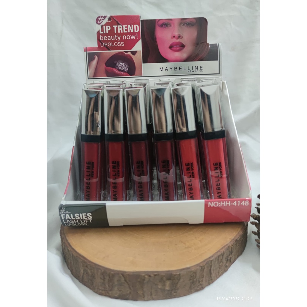 ( 1 BOX )  LIP TREND Beauty now! Lip Gloss Maybelline HH-4148