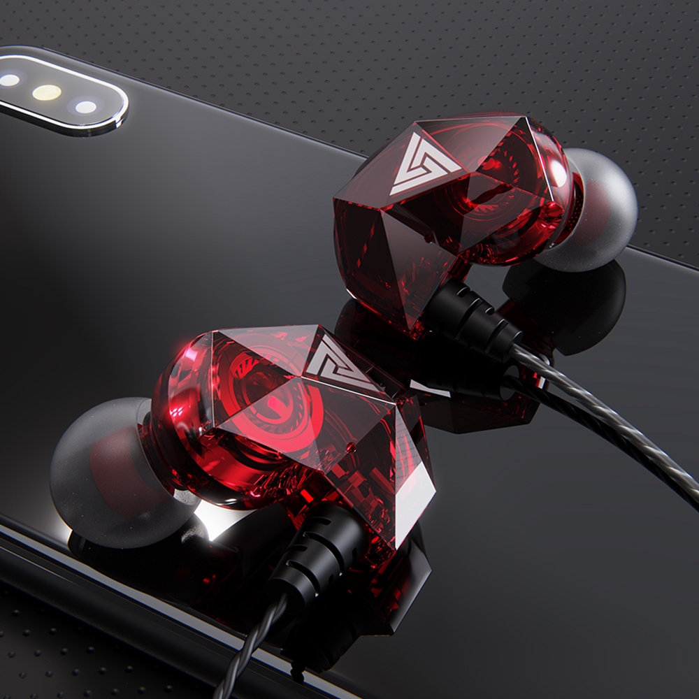 Qkz Ak2 Earphone In Ear Dengan Mic Untuk Olahraga