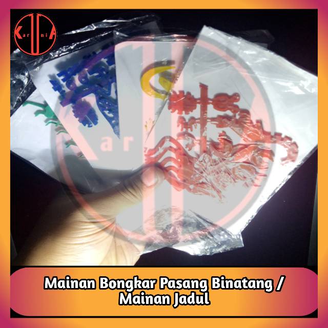 (4 Pcs) Mainan Bongkar Pasang Jadul / Mainan Rakit DIY / Mainan Jadul