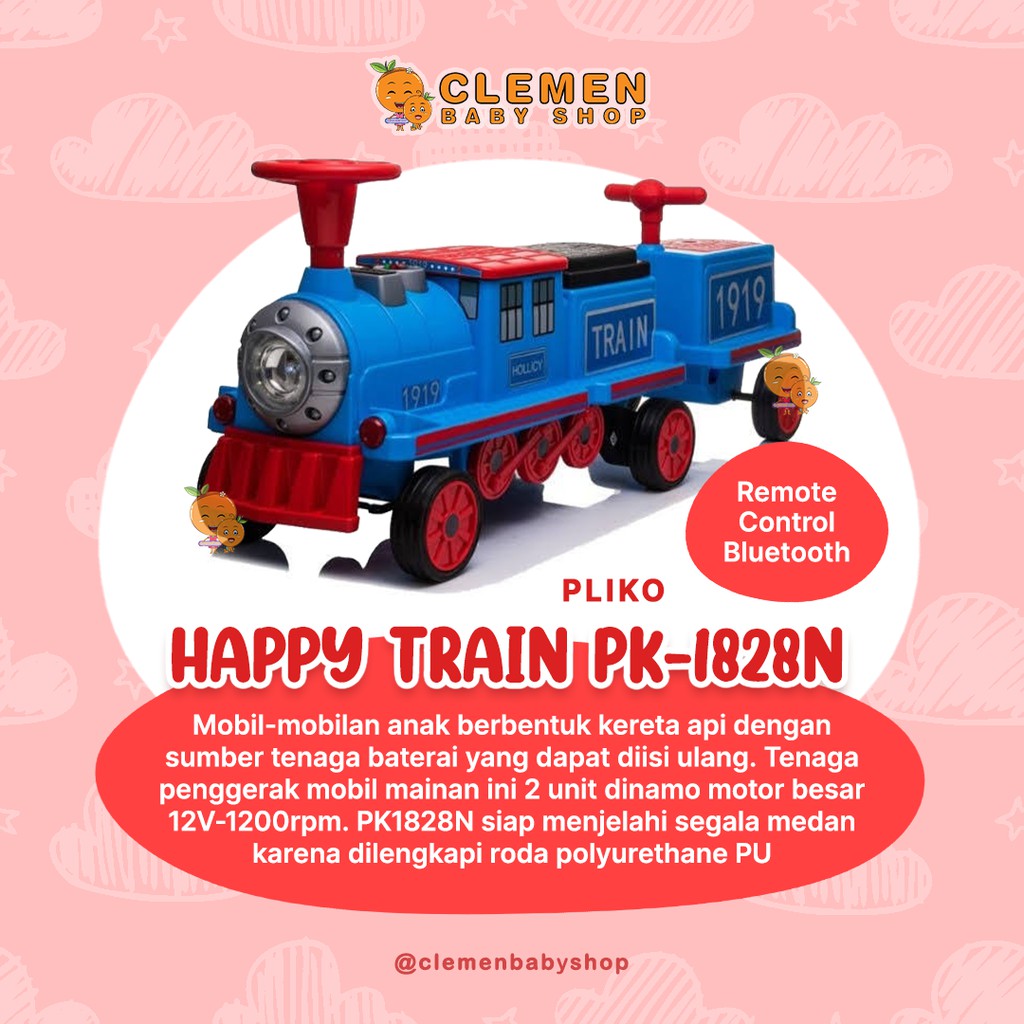 Pliko Happy Train (Kereta Api Aki Anak) PK-1828N