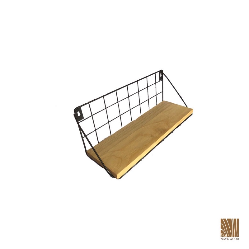 RADIT rak dinding tempel kayu dan besi