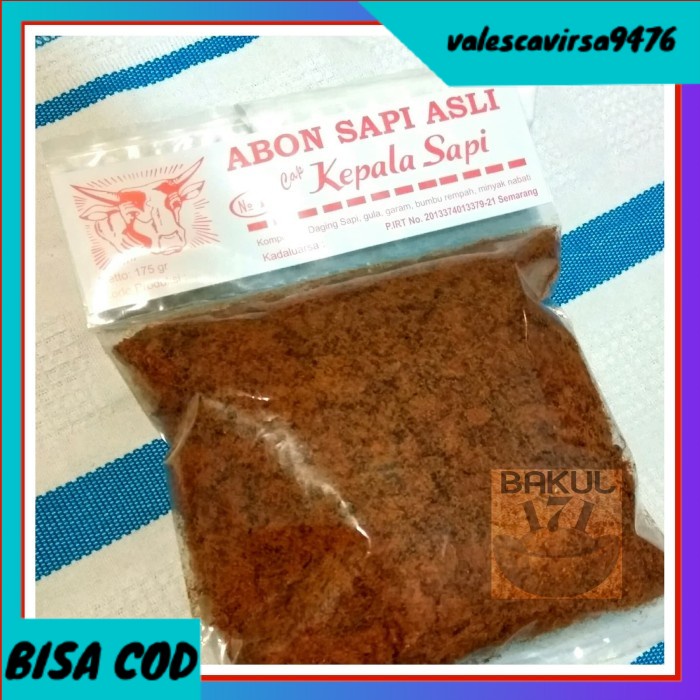 

⭐BISA COD⭐ Abon cap Kepala Sapi 175gr (Paling Murah) - Pedas