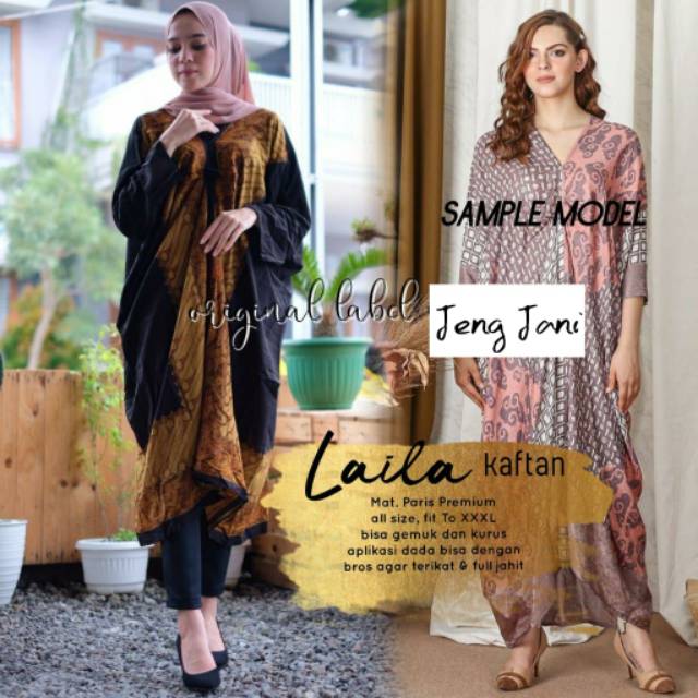 Kaftan Batik Laila, Bahan Paris