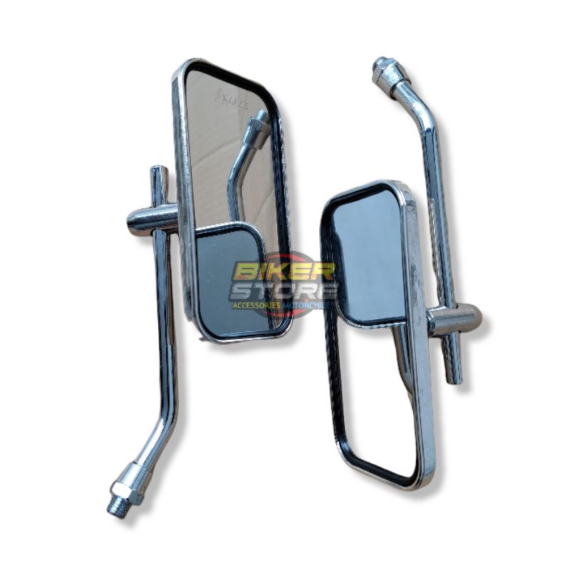 Spion Kotak Full Crom Besi Universal Motor Honda