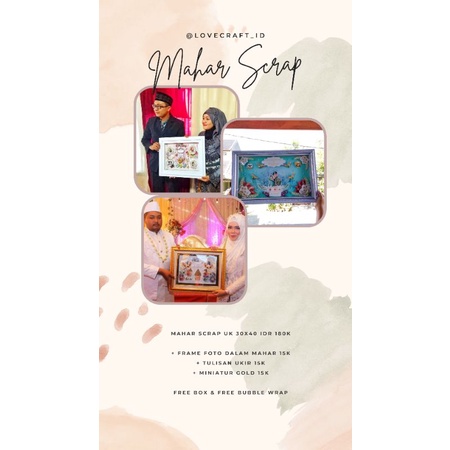 MAHAR SCRAP / MAHAR POP UP FRAME