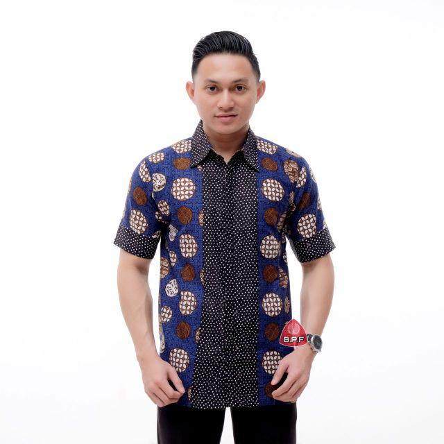 Kemeja Batik Pria Lengan Panjang Muslim Gus Azmi Syubbanul Muslimin Kombinasi Hadroh Azzahir