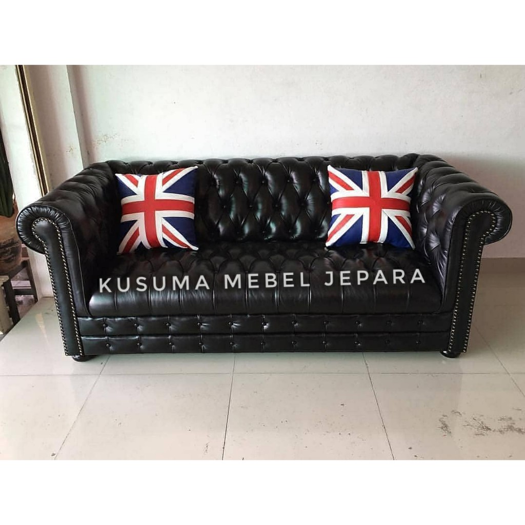 Kursi Sofa Kursi Santai Sofa Tamu Chester 3 Dudukan (Panjang 190cm)
