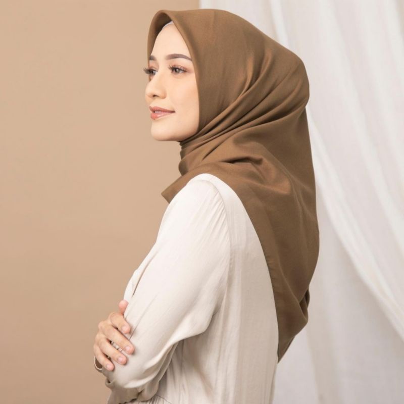 JILBAB VOAL PLAIN ULTRAFINE VOAL IRON LOGO HEAVEN LIGHTS-Wooden Ash