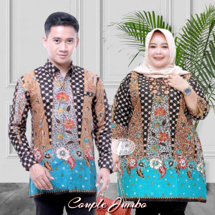 Baju Couple Tunik Batik Jumbo Ld 140 Batik Halus Motif Terbaru