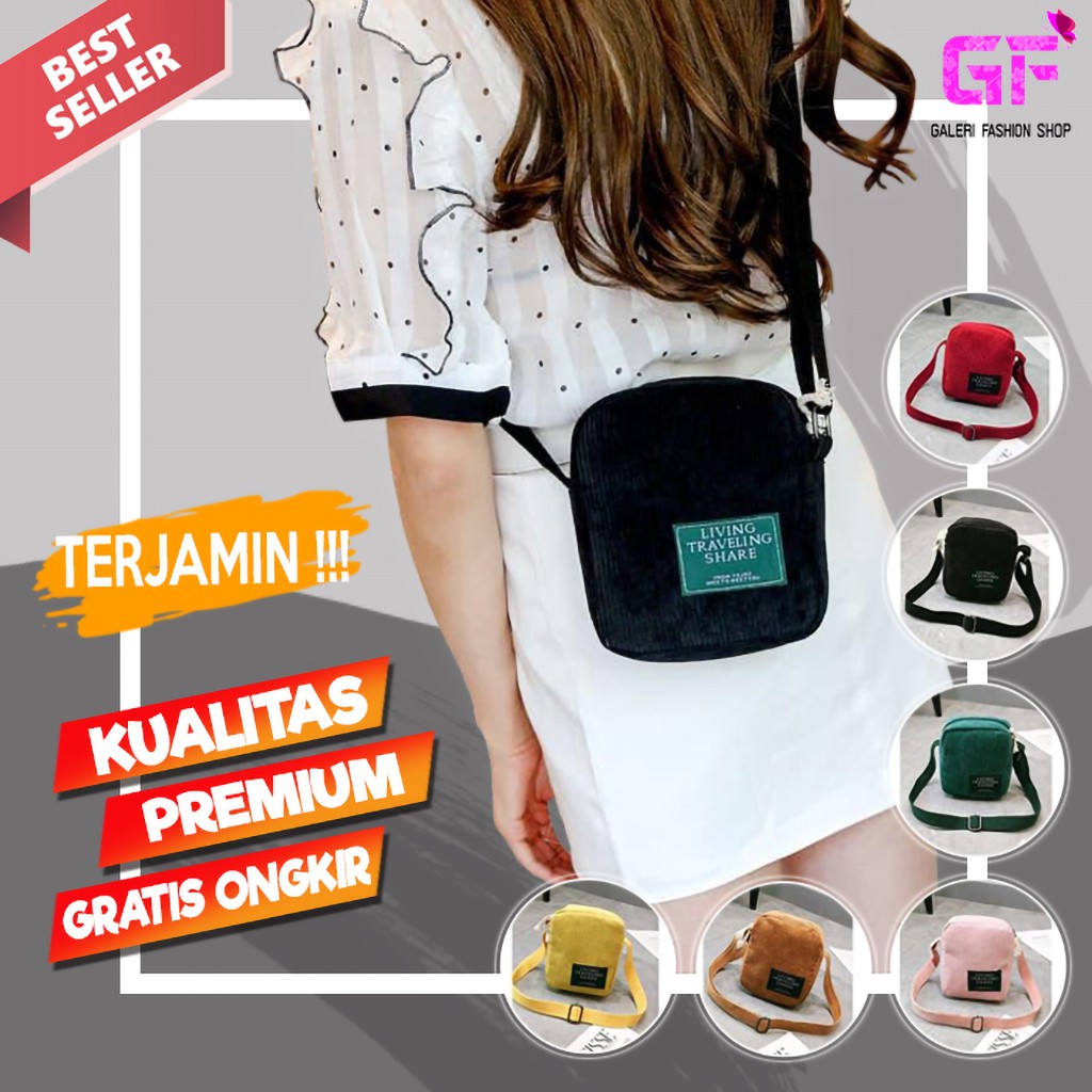 TAS SELEMPANG WANITA SLEMPANG KECIL MINI SLING BAG BAHU CEWEK SIMPLE IMPORT ORI PREMIUM KOREA GF307