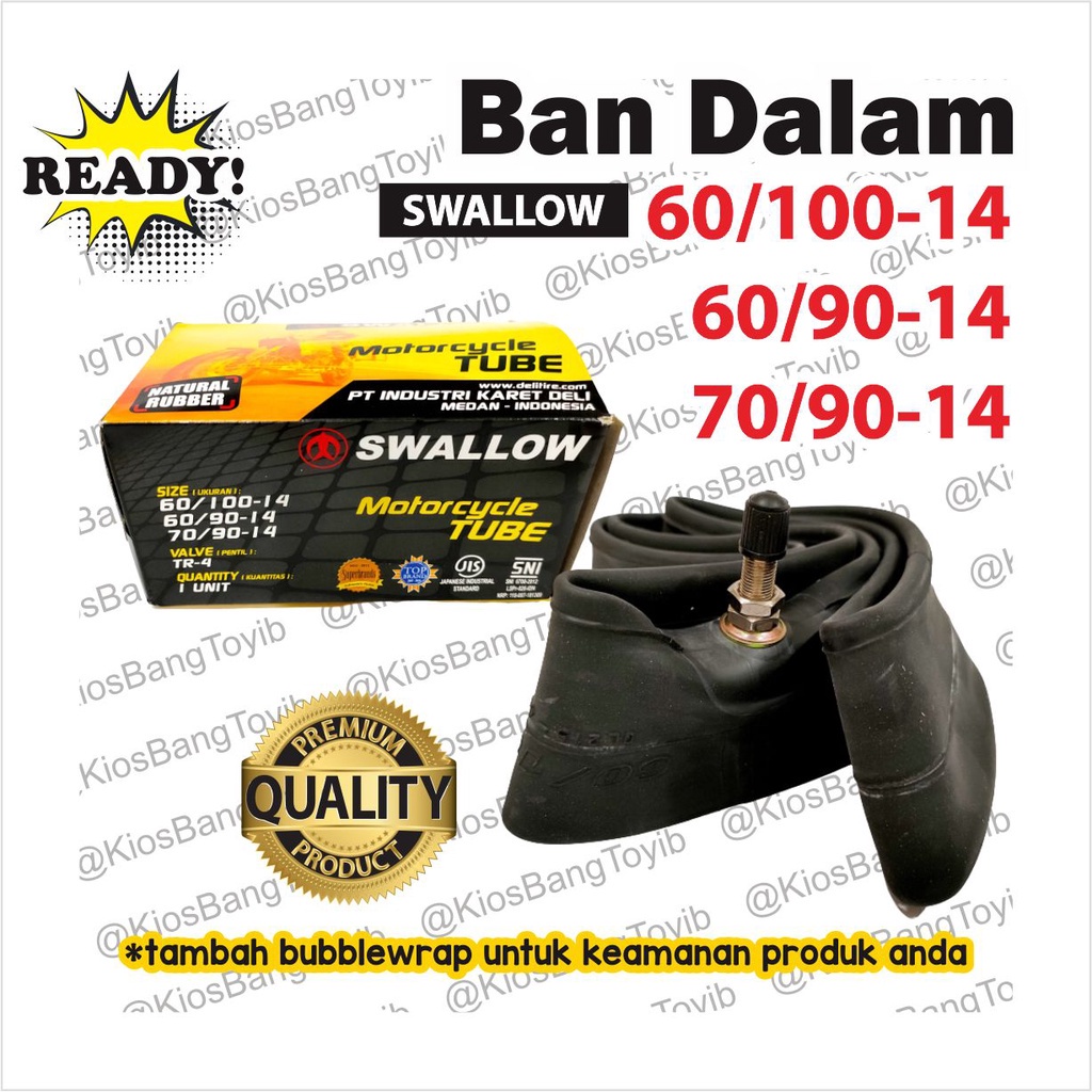 Ban Dalam Swallow Bebek Matic Ring 14 Ring 16 Ring 17