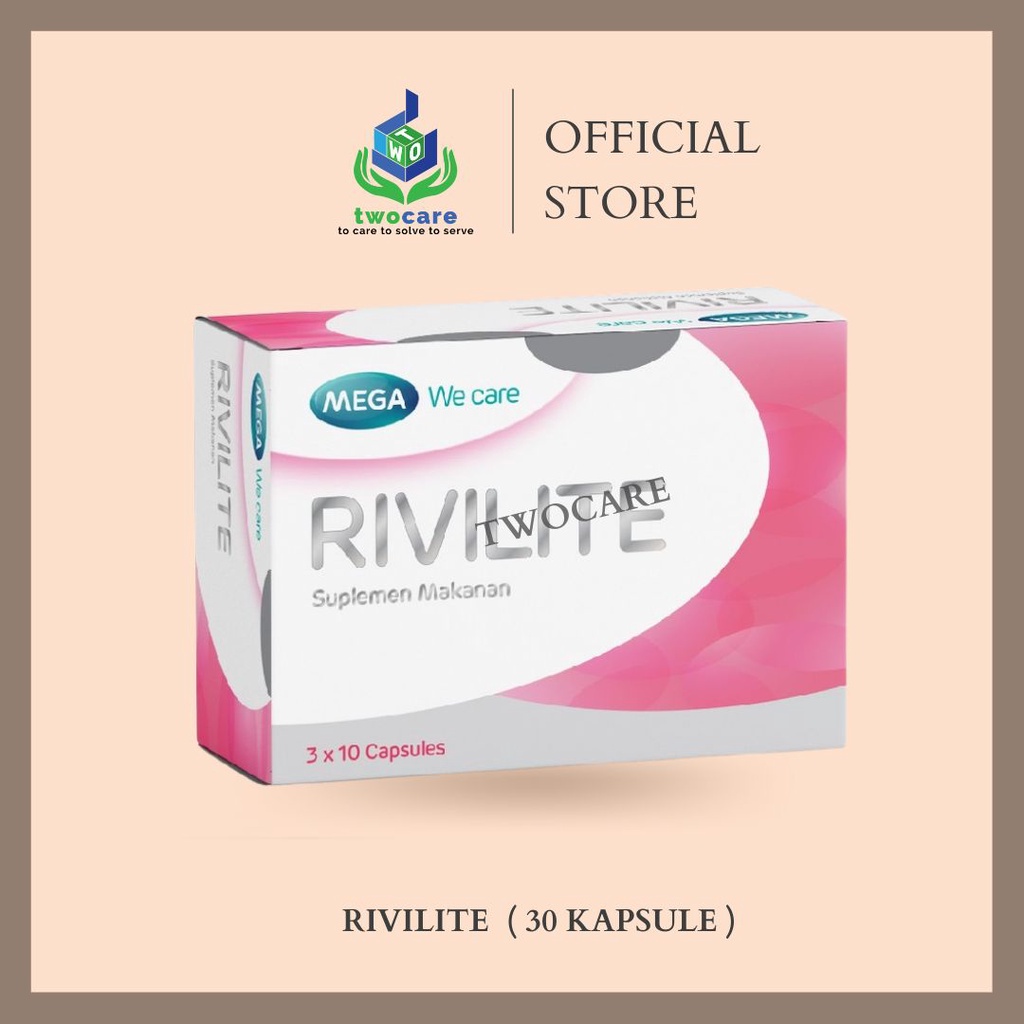 Mega We Care Rivilite 30 Kapsul - Suplemen Pencerah &amp; Pemutih Kulit