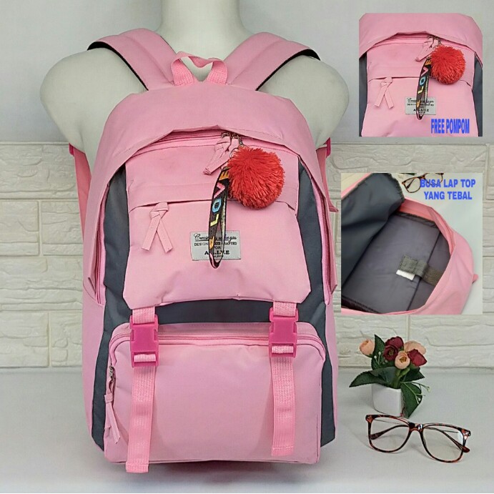 Bagpack wanita TAS RANSEL sekolah stylish anak perempuan dan laki laki REMAJA CRV 010 c