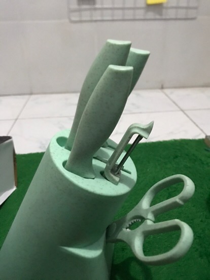 Set Pisau / Knife Set Fruit Bread Knife 6in1 Pisau Set Stainless Dilapis Anti Lengket