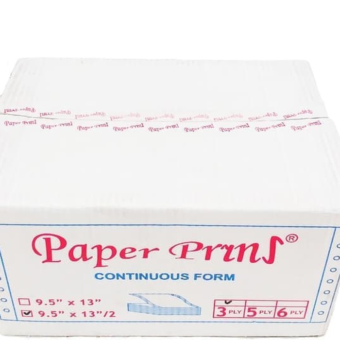 

CONTINUOUS FORM 9,5 X 13/2 3PLY PAPERPRYNS (PRS - BAGI 2)
