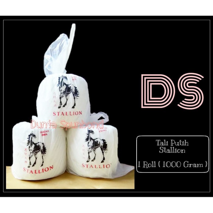 

Tali Rafia Putih 1 kg Merk Stallion