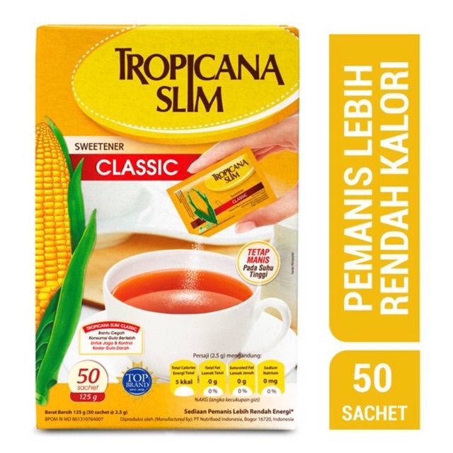 

Tropicana slim classic 50sachet