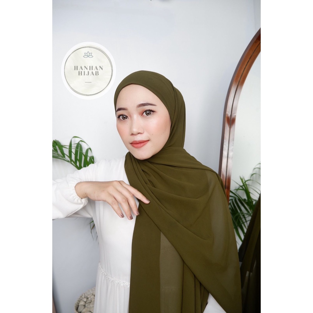𝗛𝗮𝗻𝗵𝗮𝗻 𝗛𝗶𝗷𝗮𝗯 - (100K Get 4) Pashmina Instan Tali Malaysia Ceruty Babydoll