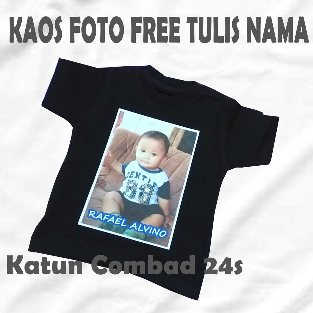 Kaos anak cetak foto / kaos anak laki - laki / kaos anak perempuan