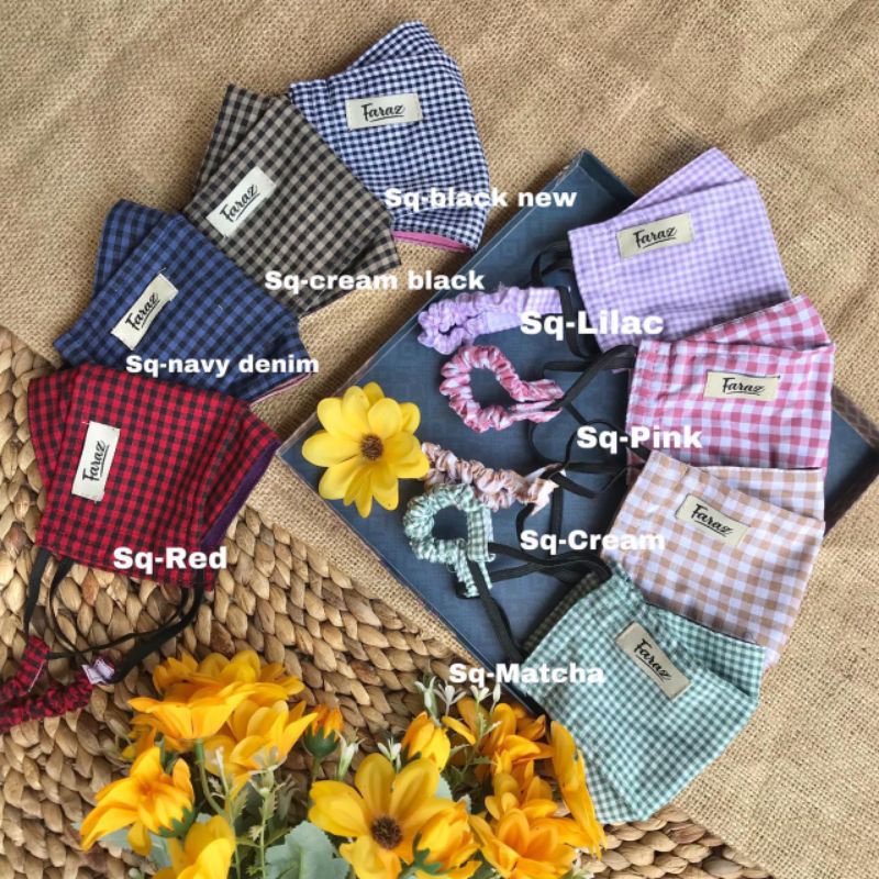 FARAZ masker 3D square masker konektor masker hijab/masker 3D free konektor