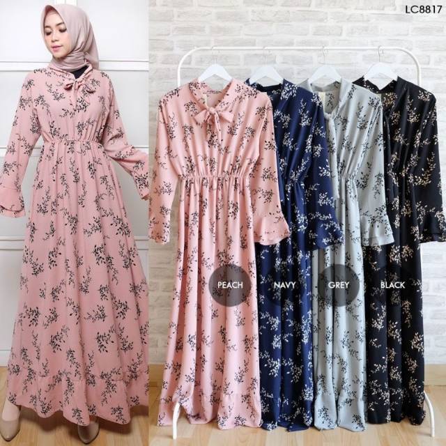 GAMIS BUBBLE LEAF FIT TO L DRESS MUSLIM BUSANA WANITA GAMIS WANITA TERBARU REAL PICTURE