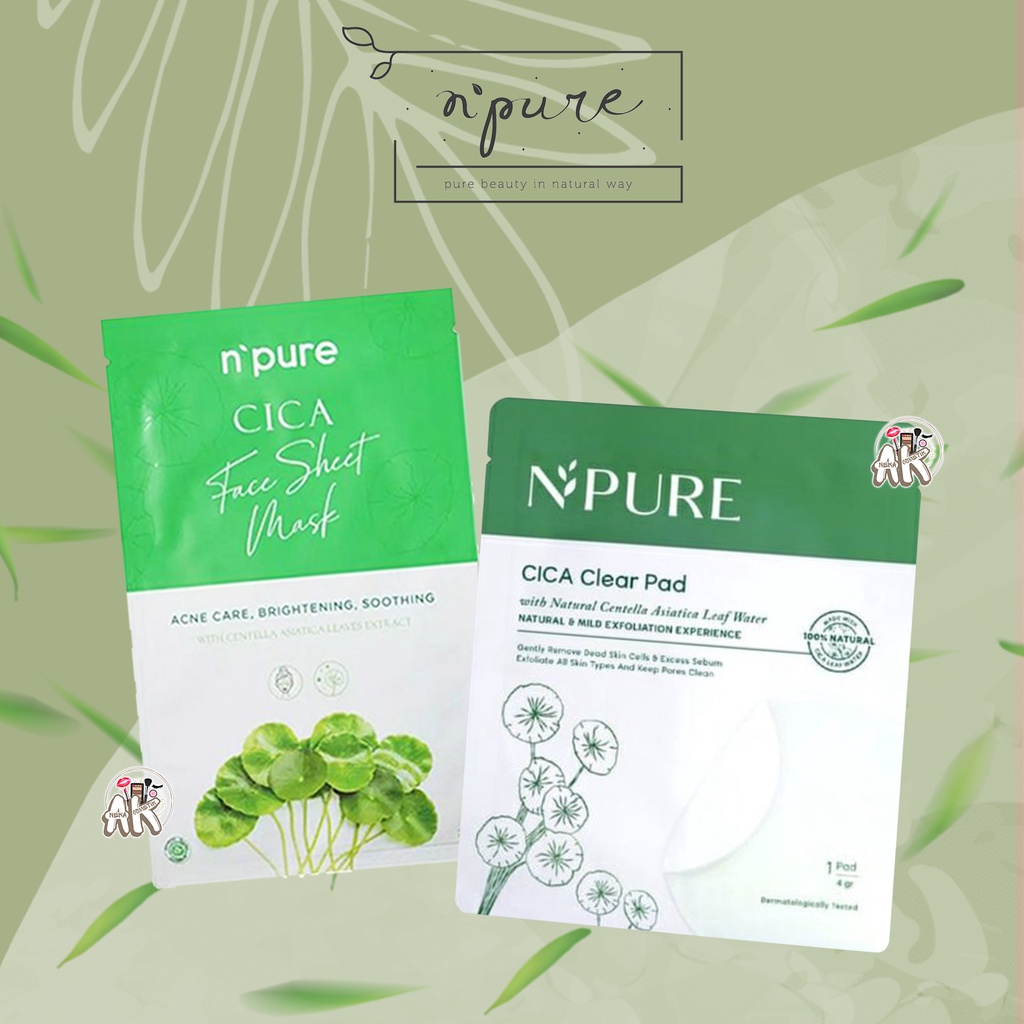 NPURE Centella Asiatica Sheet Mask / NPURE Clear Pad Sachet