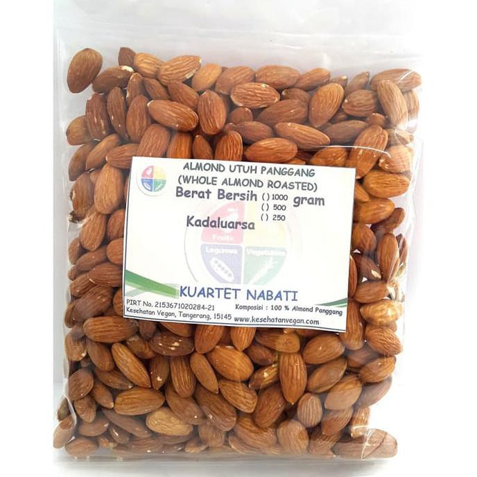 

500Gr Roasted Almond - Kacang Almond Panggang Kupas - Oven - Size Besa Mentarieka_Shop