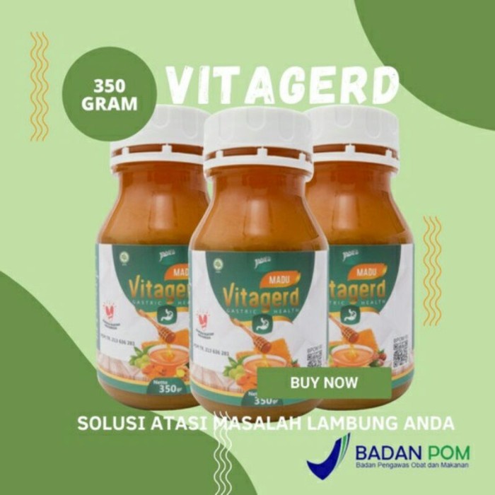 

Madu Vitagerd ORIGINAL Herbal Mengobati Asam Lambung Gerd Kronis Magh Maag Mah Asli BPOM