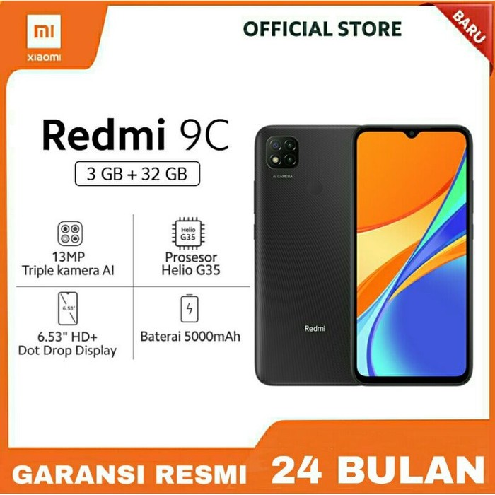 Redmi 9C Ram 4 & Ram 3 Garansi Resmi - Ram 4