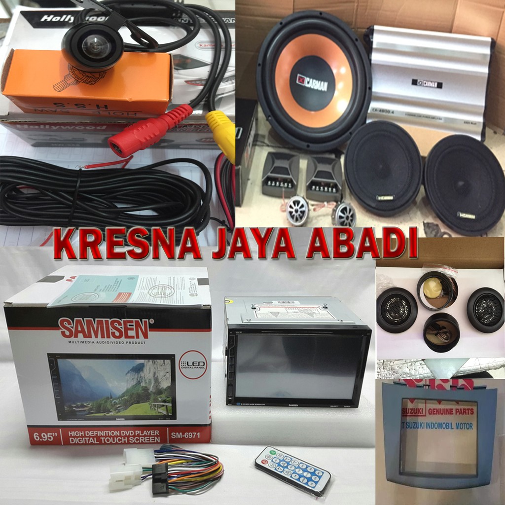 PAKET AUDIO MOBIL +  HEAD UNIT DOUBLEDIN DAN  KAMERA ERTIGA FULL SET