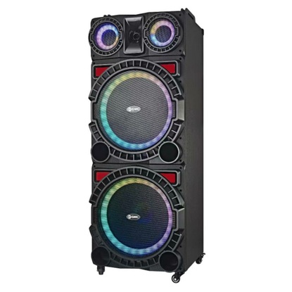 GMC Speaker Portable 899T / JUC Speaker Portable P15K  - 2 x 15" Woofer - FREE 2 MIC WIRELESS - NEW 