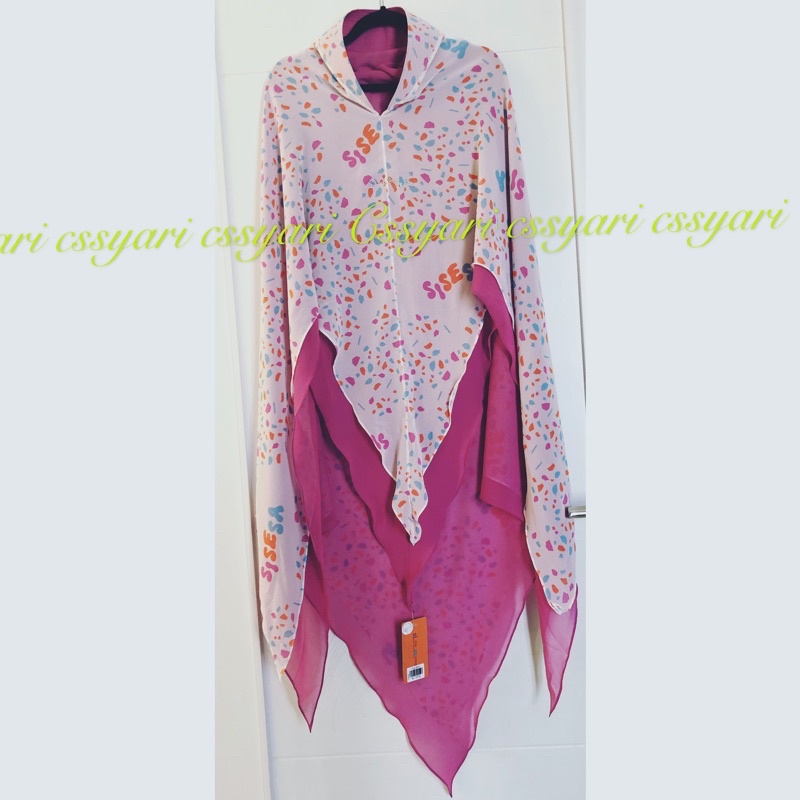 khimar abstrank pink sisesa