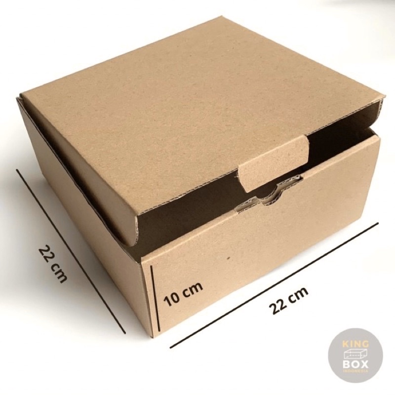 

Kardus Karton Packaging Box 22 x 22 x 10 cm - Die Cut