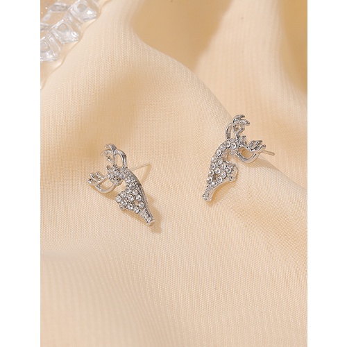 LRC Anting Tusuk Fashion Alloy Elk Stud Earrings Q62303