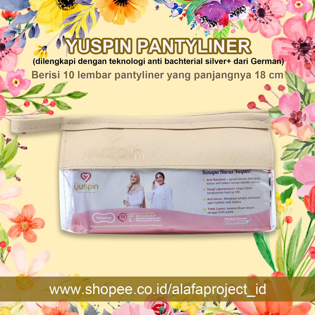 YUSPIN PANTYLINER - Pembalut Yuspin / Pembalut Kesehatan Wanita / Pembalut Kain Cuci Ulang