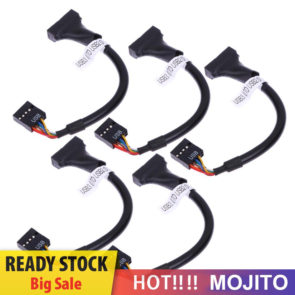 Kabel Usb 3.0 20 Pin Male Ke Usb 2.0 9 Pin Female Untuk Motherboard