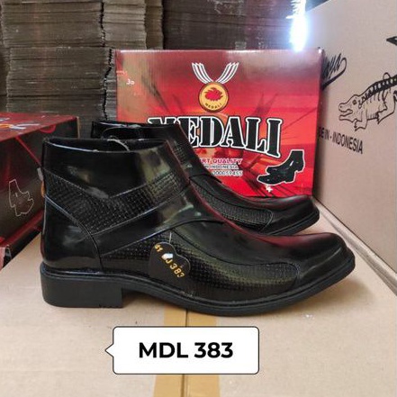 Sepatu kulit pria PDH boots polri TNI security guard PNS sepatu Kerja formal Tampil lebih keren