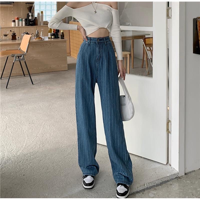 JEANS IMPORT CELANA WANITA CEWEK HIGHWAIST PANJANG BAGGY DENIM HW KULOT MX856