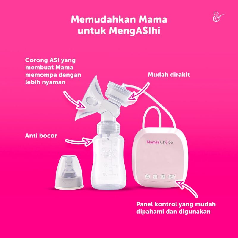 Mama's Choice Breast Pump Single &amp; Handy Electric / Pompa ASI Elektrik Mama's Choice