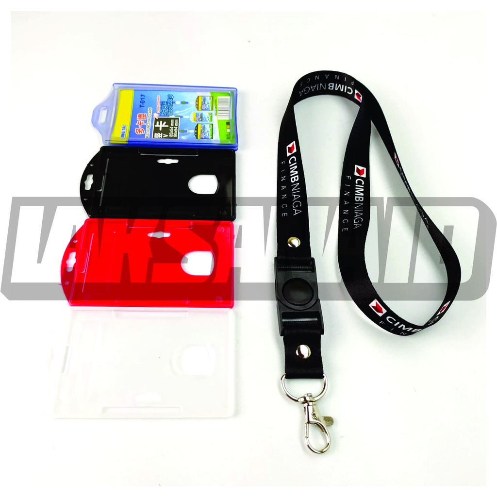 

LANYARD TALI ID CARD CIMB NIAGA FINANCE TALI HITAM