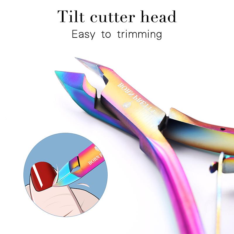 BORN PRETTY Nail Cuticle Nipper Colorful Clipper Scissor Dead Skin Remover Nail Art Tool