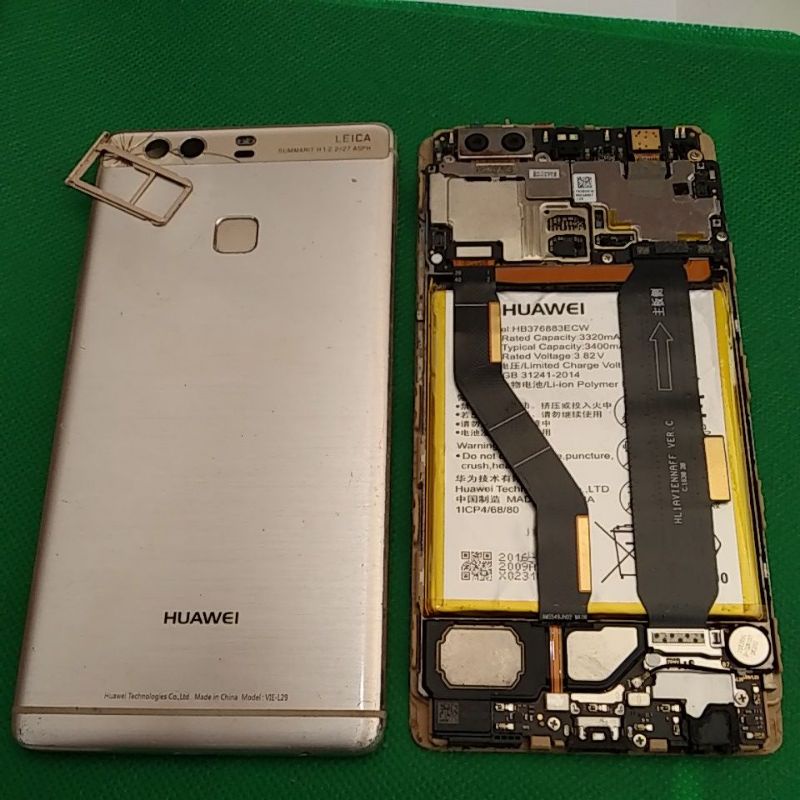 huawei p9 plus VIE-L29 mesin mulus Normal unit baterai backdoor tanpa LCD