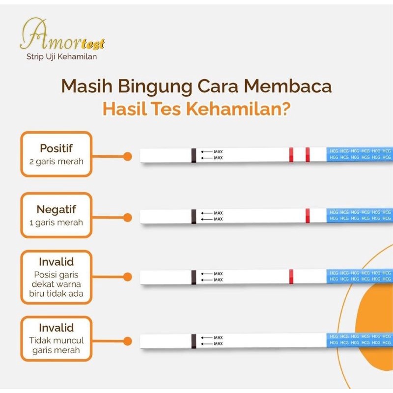 lov me❤Amor Test Pack |amore test- Alat Test Kehamilan dalam 7hari Hubungan-PRIVASI AMAN