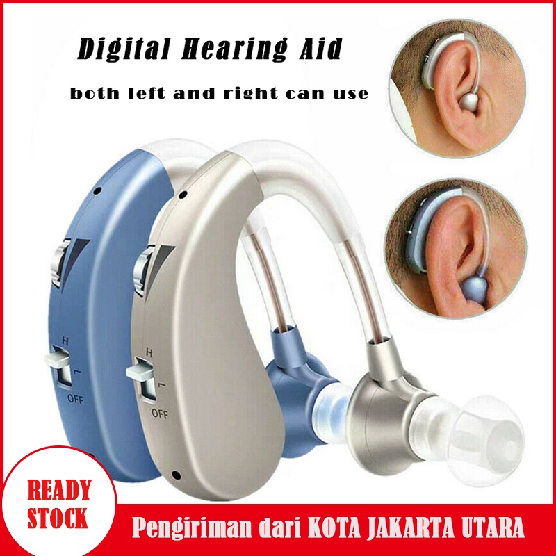 Rechargeable Mini Digital Hearing Aid Listen Sound Amplifier Wireless Ear Aids for Elderly Moderate to Severe Loss