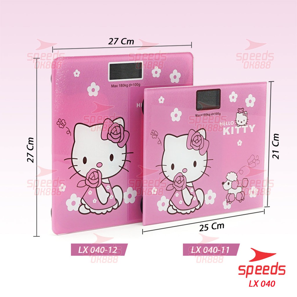 speeds timbangan badan mini digital design doraemon hello kitty 180 kg timbangan anak 040 12