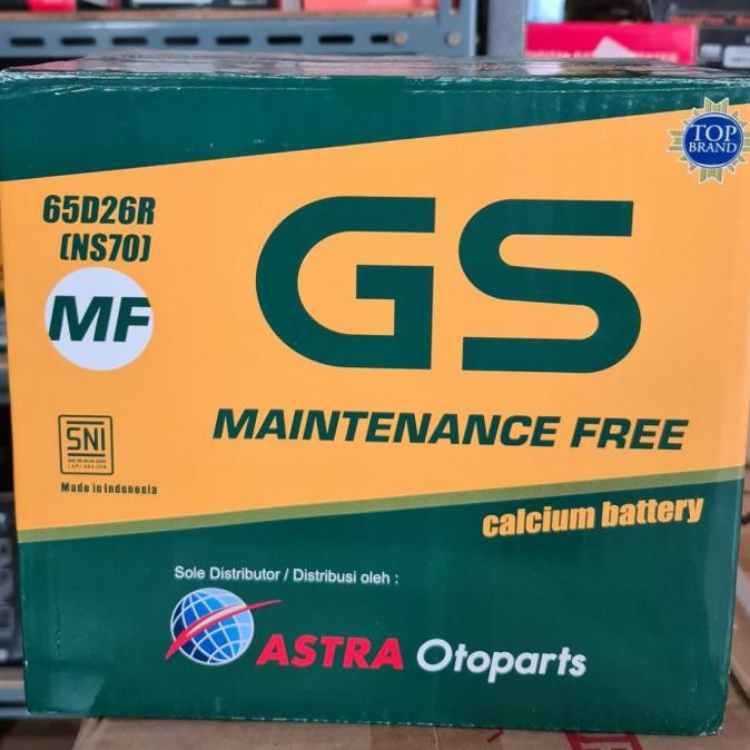 Aki Mobil Toyota Kijang LSX GS Astra NS70 MF Aki kering