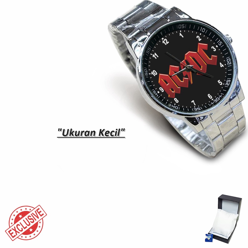 Jam Tangan Rantai Couple ROCK N ROLL AC/DC - 4 (Awesome)