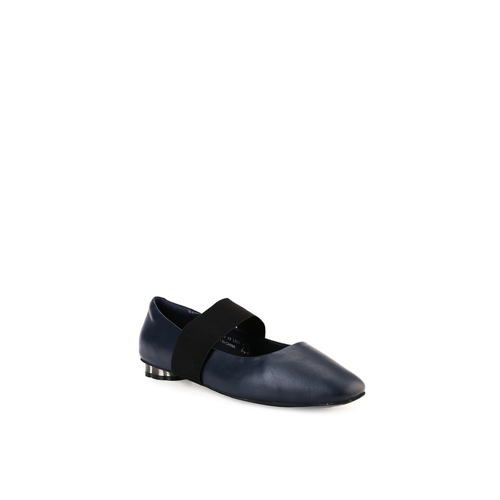 Sepatu Flat Shoes Obermain Wanita Terbaru Original A-gianne Navy