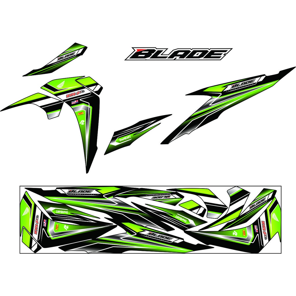STRIPING LIS STIKER VARIASI BLADE NEW 125 FI VARIASI STRIPING STIKER POLET BLADE FI
