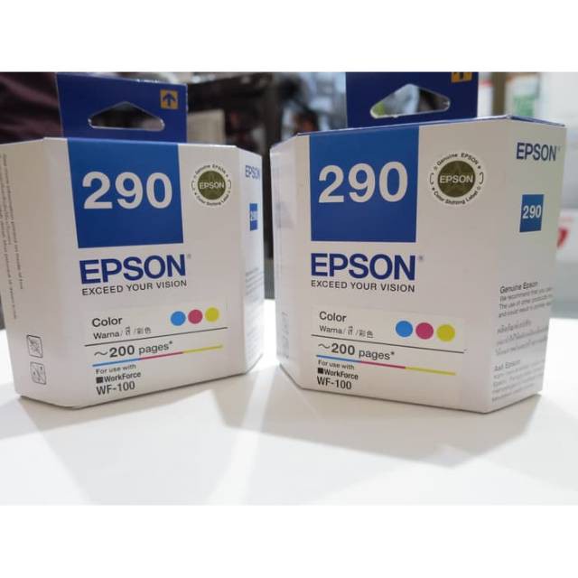 TINTA PRINTER EPSON 290 TRI COLOR ORIGINAL (WF-100)